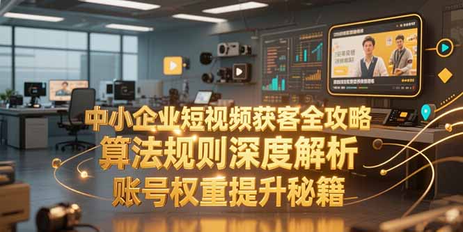中小企业短视频获客全攻略，算法规则深度解析，账号权重提升秘籍-镰火网