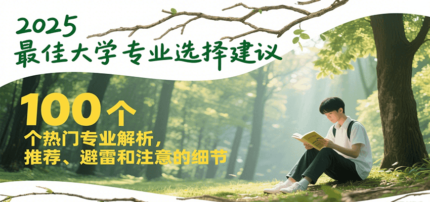 2025最佳大学专业选择建议,100个热门专业解析,推荐、避雷和注意的细节-镰火网