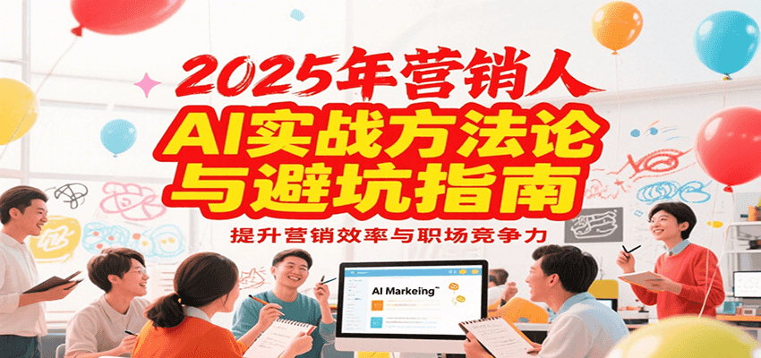2025年营销实战方法论与避坑指南,利用AI提升营销效率与职场竞争力-镰火网