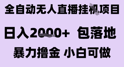 最新全自动抖音无人直播挂G项目,日入2k+ 包落地暴力撸金,小白可做【揭秘】-镰火网
