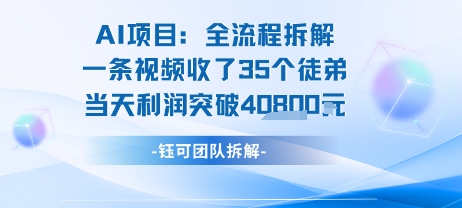 AI收徒变现闭环:一条视频收35人,日入1k+(附完整SOP)-镰火网