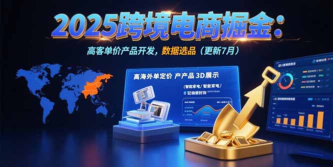 2025跨境电商掘金:蓝海市场定位,高客单价产品开发,数据选品(更新7月-镰火网